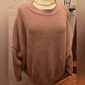 Aerie Oversized Knit Sweater – Slouchy Cozy Neutral XL